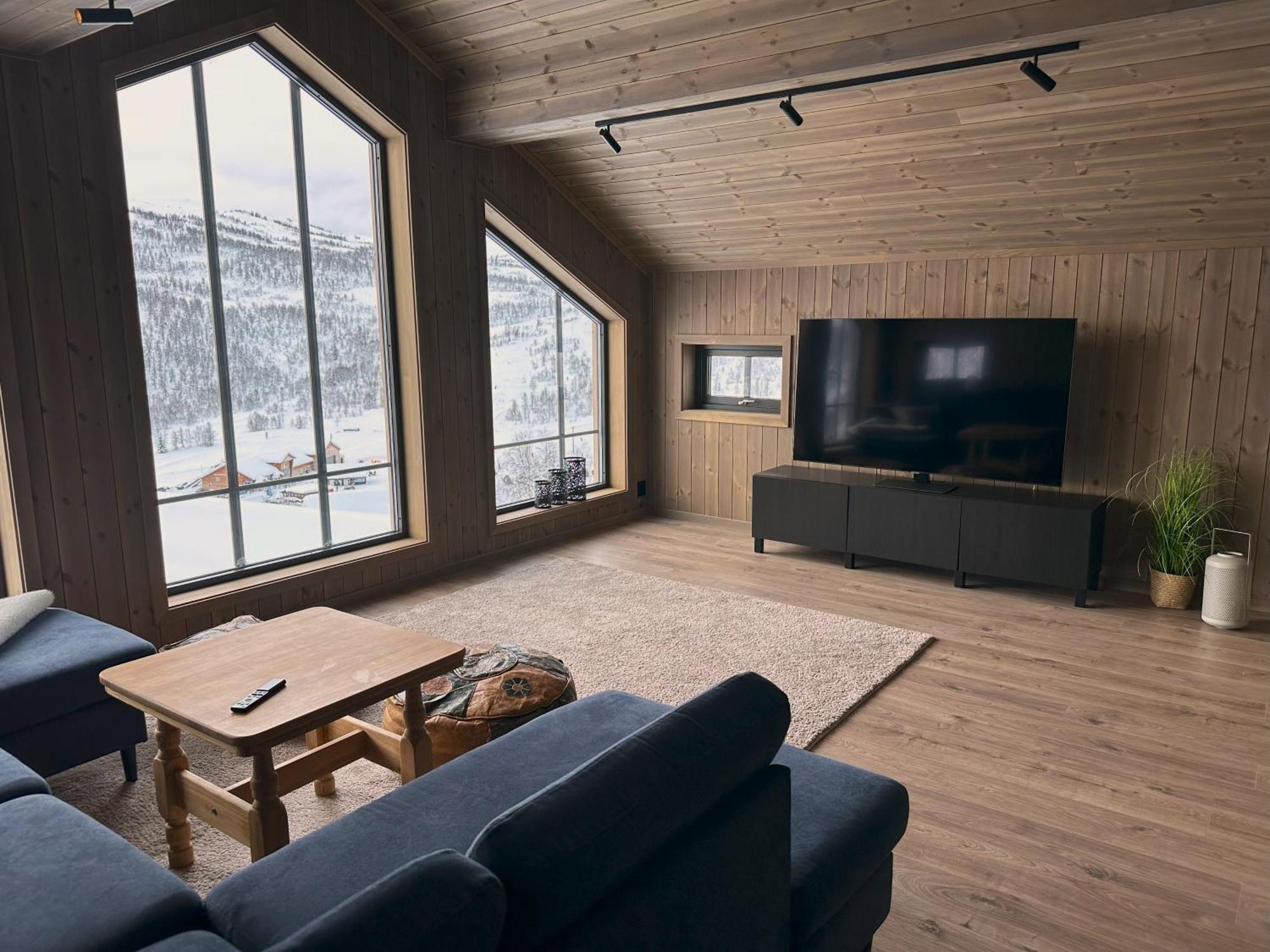 Nyoppført hytte med panoramautsikt Sogndal Eksteriør bilde